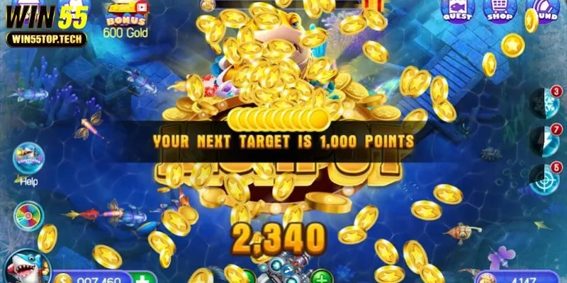 Các chiêu bn cá di thng WIN55 siêu hay 